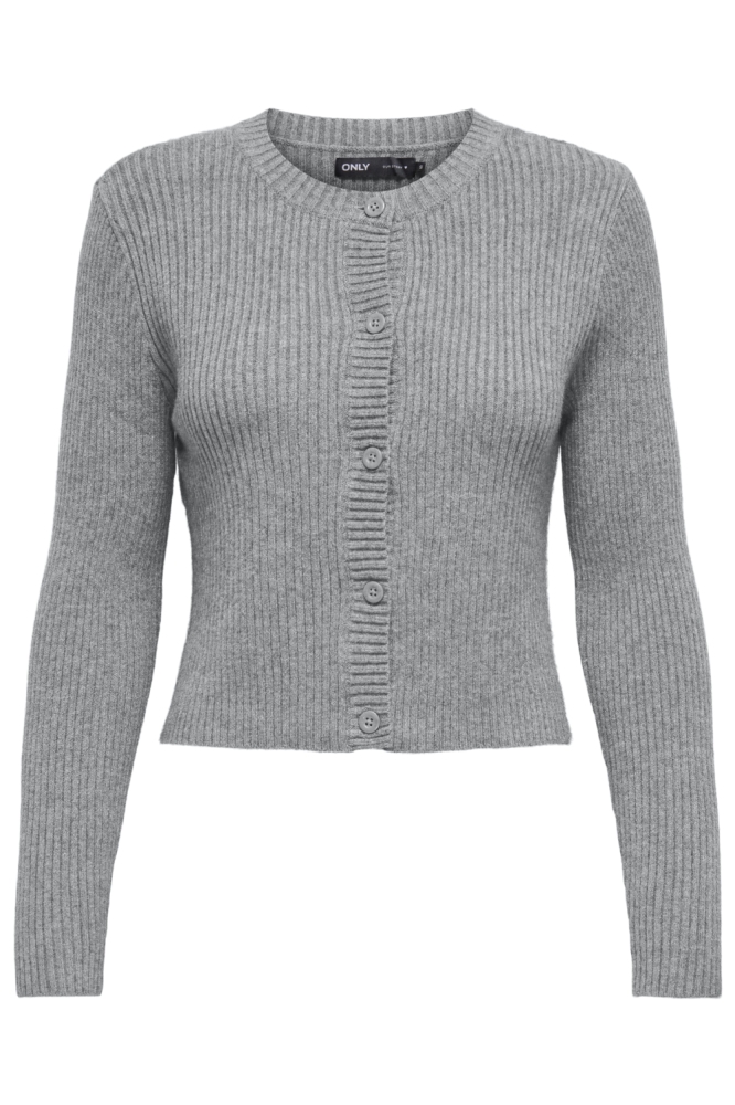 ONLKATIA LIFE LS BUTTON CARDI KNT N 15311840 Ultimate Grey/W. Melange